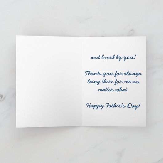 "Bedankt papa" Happy Vaderdag Kaart (Binnen)