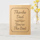 Bedankt papa, je bent de beste nep-reliëfdruk kaart (Gele Bloem)