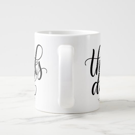 Bedankt papa, jij bent de beste! - Jumbo 20oz mok (Achterkant)