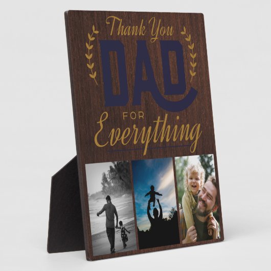 Bedankt papa voor alles Foto Fotoplaat (Zijkant)