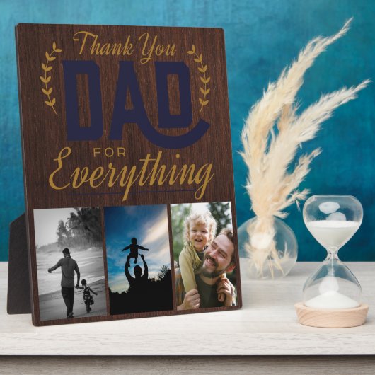 Bedankt papa voor alles Foto Fotoplaat (Zijkant)