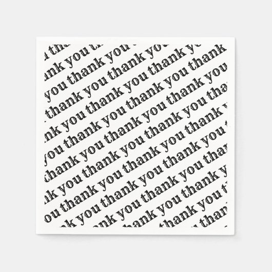 Bedankt, Paper Napkins Servet (Voorkant)