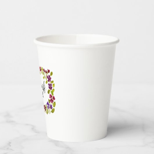 Bedankt papieren beker (Links)