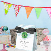 Bedankt pastel strepen lachende watermeloen Blauw Bedankdoosjes