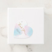 Bedankt Pastel Waterverven / namen / datum bruilof Bedankjes Labels (In situ)