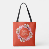 Bedankt PASTOR APPRECIATION 1st Lady Floral Tote Bag (Achterkant)