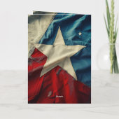 Bedankt Patriottische Rood Wit Blauw Lone Star Kaart (Achterkant)