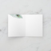 Bedankt Peacock Feather Inspirerend (Binnen)