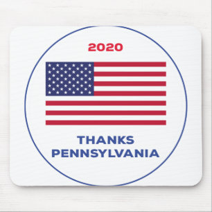 Bedankt Pennsylvania 2020 Verkiezing Muismat