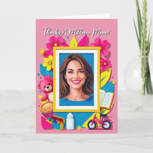 Bedankt per miljoen, mam! Moederdag Kaart (Voorkant)