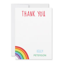 Bedankt Persoonlijke Regenboog Kinderfeestje