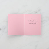 Bedankt Pink Floral Waterverf (Binnen)