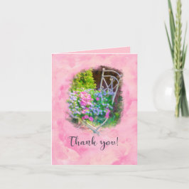 Bedankt Pink Floral Waterverf