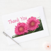 Bedankt Pink Gerbera Daisy Flower Floral Sticker (Envelop)