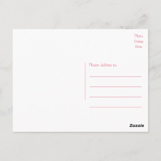 Bedankt Pink Hearts  Mason Jar Love Briefkaart (Achterkant)