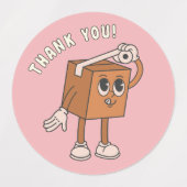 Bedankt Pink Package Sticker (Design 2)