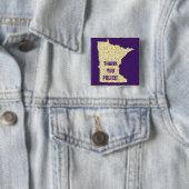 BEDANKT POLITIE! VIERKANTE BUTTON 5,1 CM (In situ)
