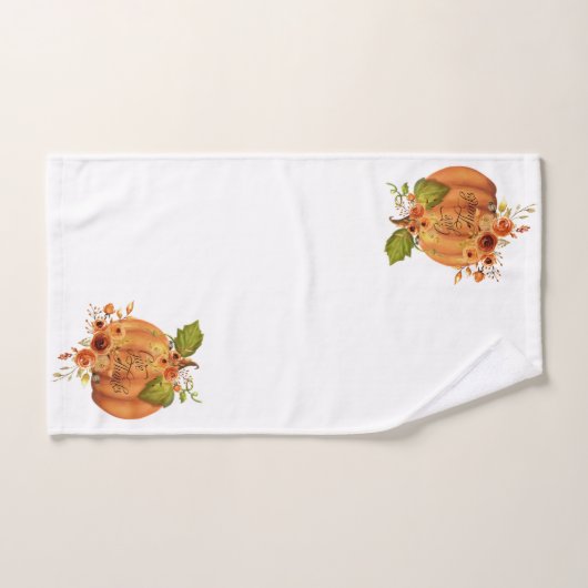 Bedankt pompoen handdoek (Handdoek)