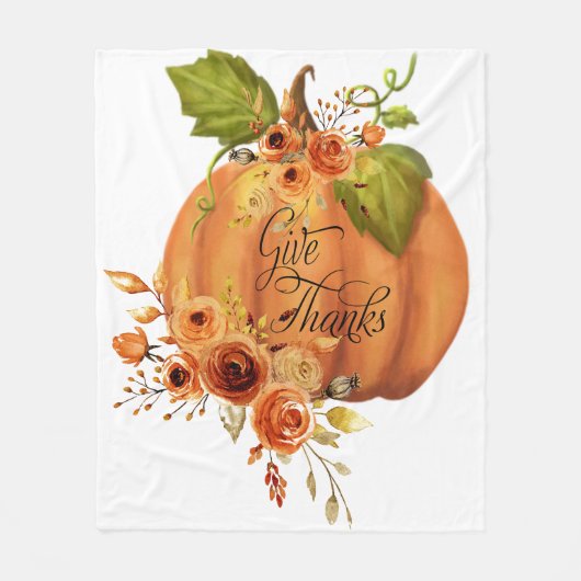 Bedankt pompoen Klassiek Fleece Deken (Voorkant)