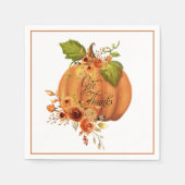 Bedankt pompoen servet (Voorkant)
