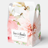 Bedankt Pony Pink Waterverf Floral Favor Bedankdoosjes (Geopend)