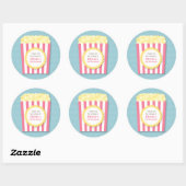 Bedankt Popcorn Kids Verjaardagsfeestje Stickers (Vel)