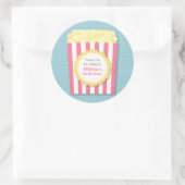 Bedankt Popcorn Kids Verjaardagsfeestje Stickers (Tas)