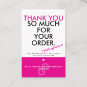 Bedankt Poshmark Visitekaartje (Voorkant)