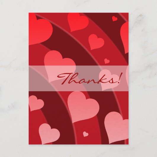Bedankt Post Kaarten Rainbow of Hearts (Voorkant)