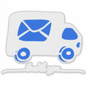 Bedankt postbus sticker, Bedankt label, Sticker (Voorkant)