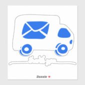 Bedankt postbus sticker, Bedankt label, Sticker (Vel)