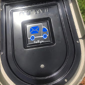 Bedankt postbus sticker, Bedankt label, Sticker