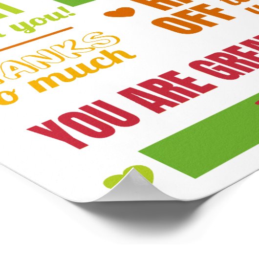 Bedankt Poster (Hoek)