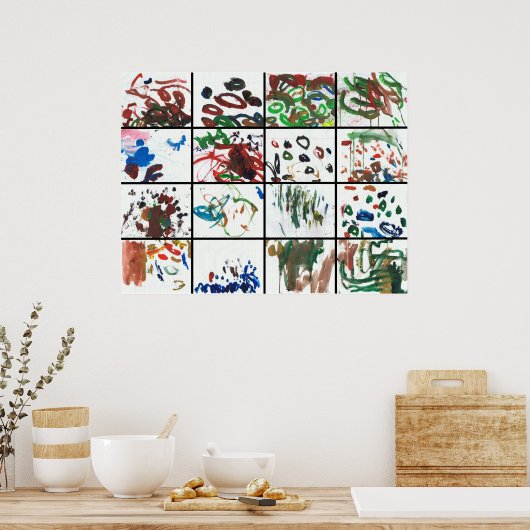 Bedankt poster geven (Keuken)