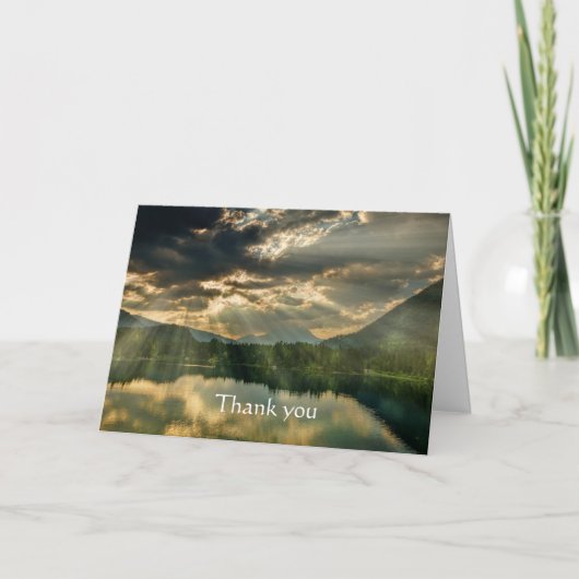 Bedankt prachtige, zonneschijnende beelden die de kaart (Voorkant)