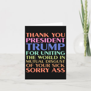 Bedankt President Trump voor het verenigen van de Kaart