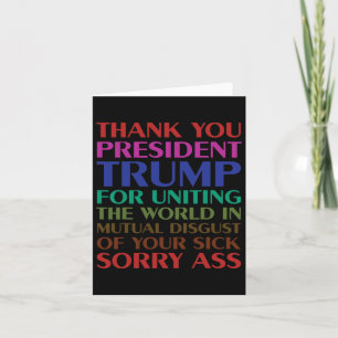 Bedankt President Trump voor het verenigen van de Kaart