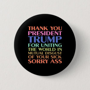 Bedankt President Trump voor het verenigen van de Ronde Button 5,7 Cm