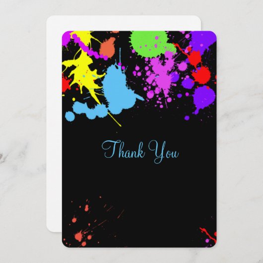 Bedankt Pretty Neon, Glow in the Dark, (Voorkant / Achterkant)