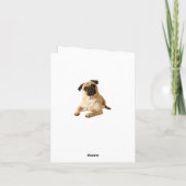 Bedankt Pug Puppy Dog Blank Note Kaart (Achterkant)