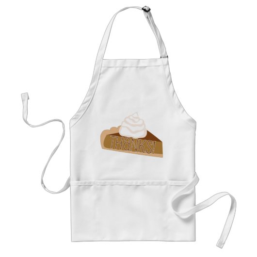 Bedankt! Pumpkin Pie Apron Standaard Schort (Voorkant)