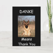 "BEDANKT" PUPPY STIJL BEDANKKAART (Voorkant)