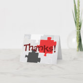 Bedankt Puzzel Wenskaart (Voorkant)