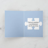 Bedankt Puzzelstuk Ontbreekt Kaart (Binnen)
