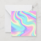 Bedankt QR Code Business Holographic Kleurrijk Notitiekaartje (Achterkant)