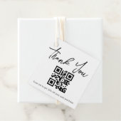 Bedankt QR-code voor kleine bedrijven Bedankjes Labels (In situ)