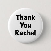 Bedankt Rachel Ronde Button 5,7 Cm (Voorkant)