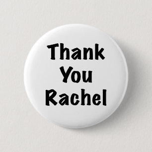 Bedankt Rachel Ronde Button 5,7 Cm