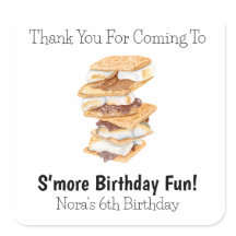 Bedankt Realistic S'mores 6e verjaardag