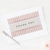 Bedankt Rechthoekige Sticker (Envelop)